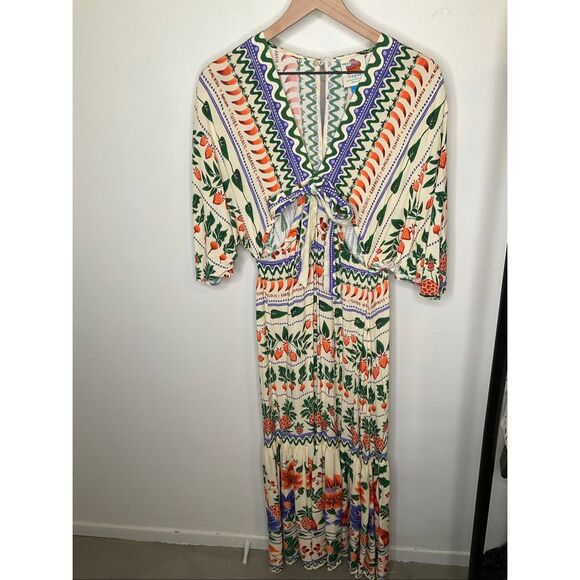FARM Rio V-Neck Kaftan Maxi Cut-Out Dress - Picture 5 of 13